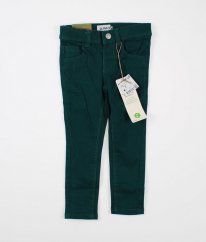 Tmavě zelené skinny kalhoty KIABI