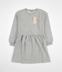 Šedé silnější mikinové šaty ONLY