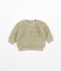 Béžová baránková mikina H&M