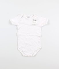 Bílé body ze silnější bavlny NEW BABY