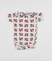 Bílé body s potiskem