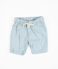 Modrožlté kockované kraťasy H&M
