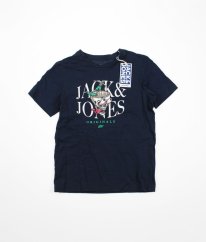 Tmavě modré tričko s obrázkem JACK & JONES