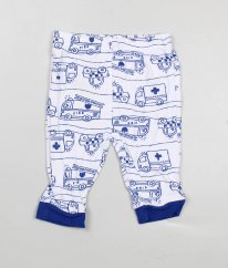 Bílomodré pyžamové kalhoty NUTMEG