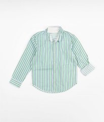 Bílozelená proužkovaná košile H&M