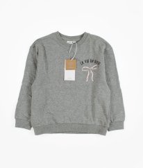 Šedá silnější mikina z biobavlny NAME IT