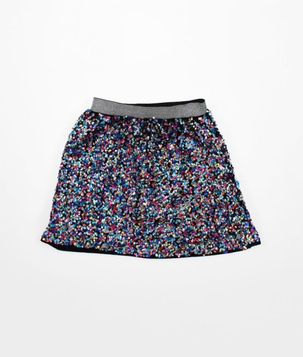Barevná flitrová sukně se spodničkou GEORGE