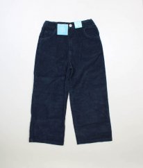 Tmavě modré manšestrové kalhoty TU