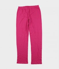 Růžové pyžamové kalhoty s puntíky C&A