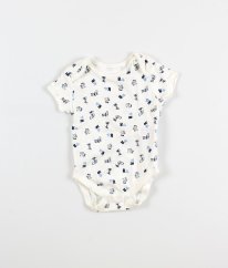 Bílé body s pejsky PRIMARK