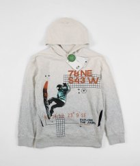 Béžovošedá silnější mikina C&A