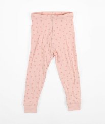 Růžové pyžamové kalhoty se srdíčky GEORGE