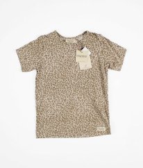 Béžové leopardí tričko MARMAR COPENHAGEN
