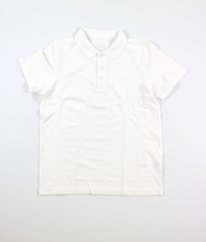 Biele piké polo tričko GEORGE