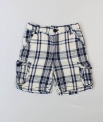 Bielomodré kockované kraťasy MATALAN