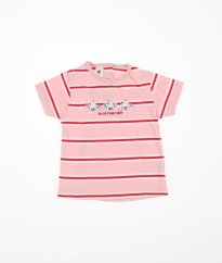 Růžové proužkované tričko C&A