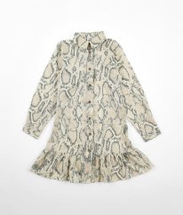 Béžové šaty se vzorem RIVER ISLAND