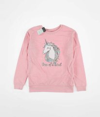 Růžová mikina s jednorožcem PRIMARK