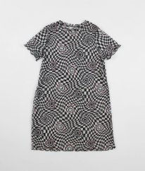 Bíločerné lehké šaty na plavky PRIMARK