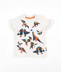 Biele tričko s dinosaurami MATALAN