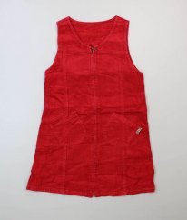 Červená manšestrová šatová sukně ADAMS