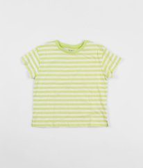 Limetkovobílé proužkované tričko C&A