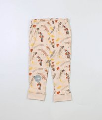 Hnědé pyžamové kalhoty se vzorem NUTMEG