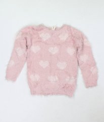 Růžový chlupatý svetr YOUNG DIMENSION