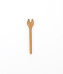 Světle skořicová bambusová vidlička (15cm) Naoto LIEWOOD