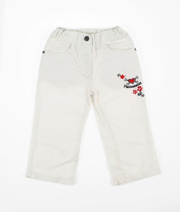 Biele nohavice s obrázkom SALT & PEPPER