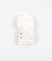 Sada 2 ks bílých silonek (40 DEN) s motýlky C&A