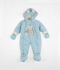 Světle modrá zimní kombinéza ROCK & BYE BABY