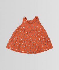 Oranžové šaty s květy PRIMARK
