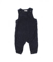 Tmavě modrý podšitý manšestrový kalhotový overal NEXT
