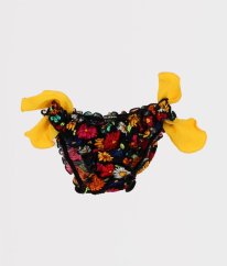 Čierne plavky s kvetmi CALZEDONIA