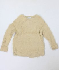 Béžový chlupatý svetr H&M
