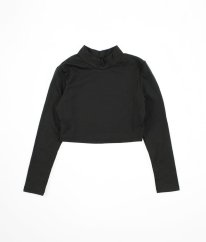 Černé crop triko