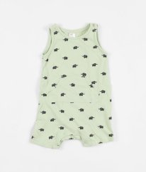 Pistáciový kraťasový overal se slony H&M