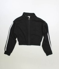 Černá silnější crop mikina MATALAN