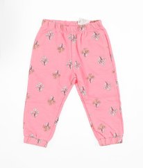 Růžové tepláky s květy JESSICA SIMPSON