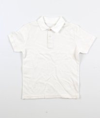 Bílé piké polo tričko NUTMEG