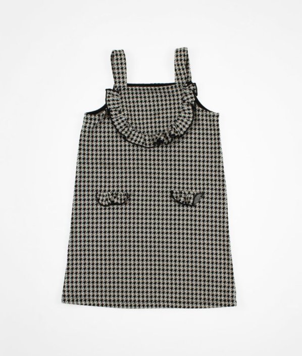 Béžovočerná vzorovaná šatová sukně RIVER ISLAND