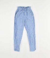 Modrobílé proužkované kalhoty H&M