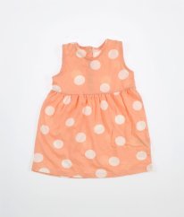 Marhuľové šaty s bodkami GEORGE