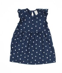 Modré šaty s květy H&M