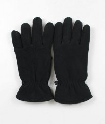 Černé fleecové zateplené rukavice GEORGE