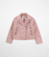 Růžová koženková bunda PRIMARK