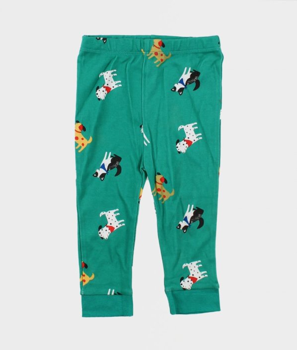Zelené pyžamové kalhoty s pejsky NUTMEG