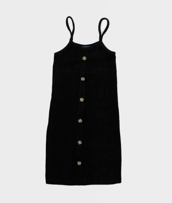 Černé žebrované šaty DENIM&CO