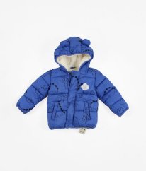 Modrá zimní bunda s dinosaury GEORGE